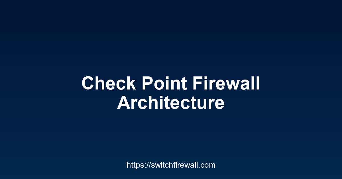 Check Point Firewall Architecture