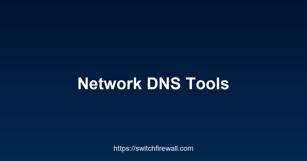 Network DNS Tool